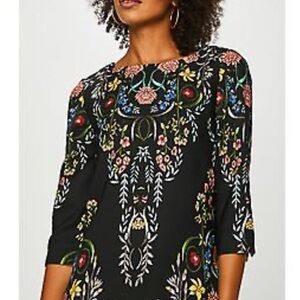 Desigual Black Floral Blouse - XXL. fits like US 12-14